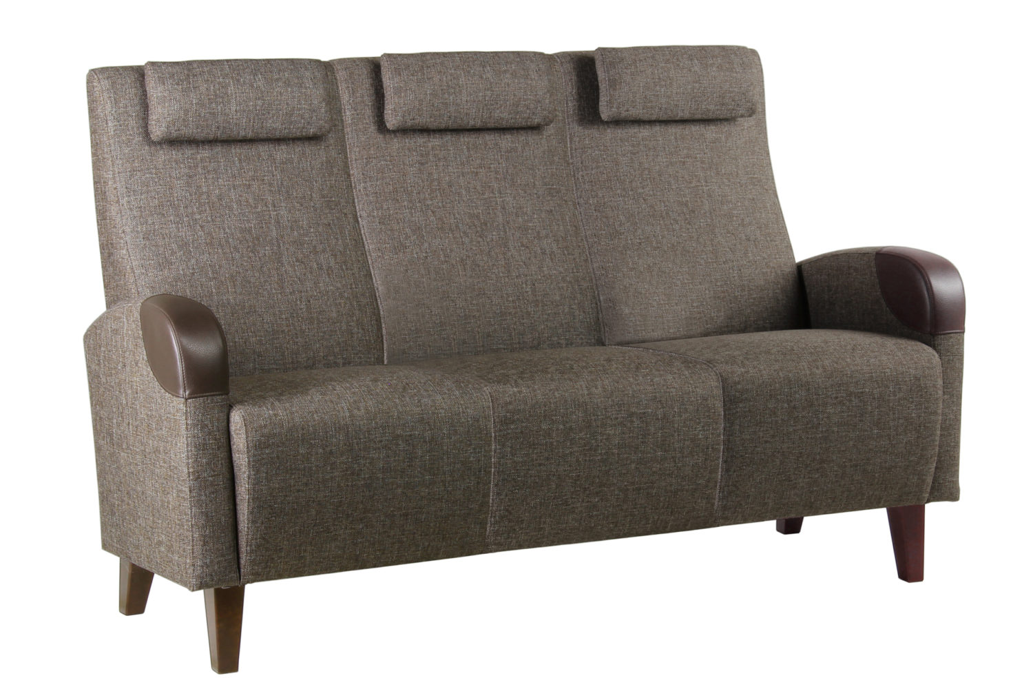 Aino-sohvan runko on koivuvaneria, jalusta koivua ja pehmuste paloturvallista vaahtomuovia