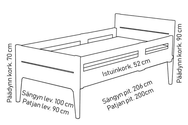 Isla-sänky sopii kotikäyttöön tai hoivakäyttöön